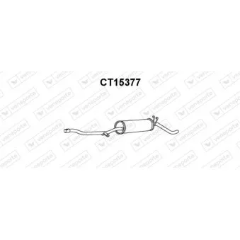 Silencieux arrière VENEPORTE CT15377