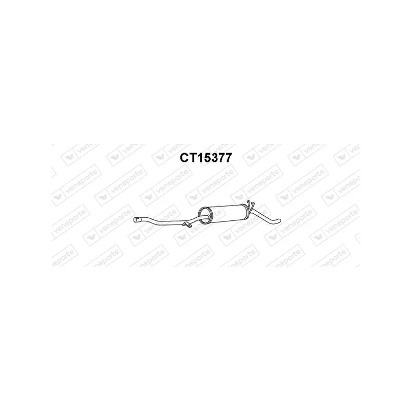 Silencieux arrière VENEPORTE CT15377