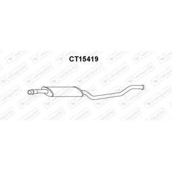 Silencieux central VENEPORTE