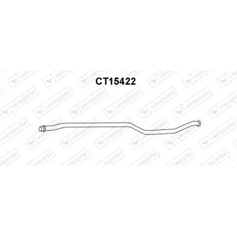 Tuyau d'échappement VENEPORTE CT15422