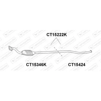 Tube de réparation, catalyseur VENEPORTE CT15424