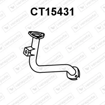 Tuyau d'échappement VENEPORTE CT15431