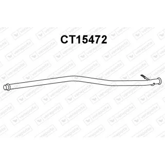 Tuyau d'échappement VENEPORTE CT15472