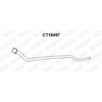 Tuyau d'échappement VENEPORTE CT15497
