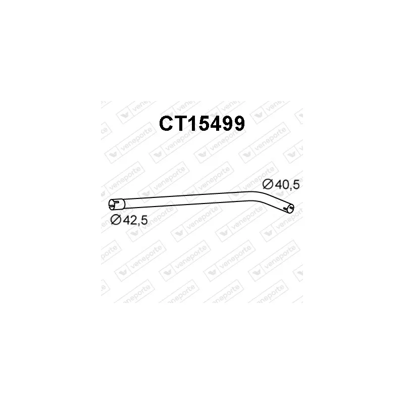 Tuyau d'échappement VENEPORTE CT15499