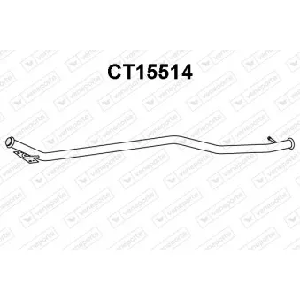 Tuyau d'échappement VENEPORTE CT15514