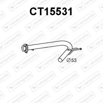 Tuyau d'échappement VENEPORTE CT15531