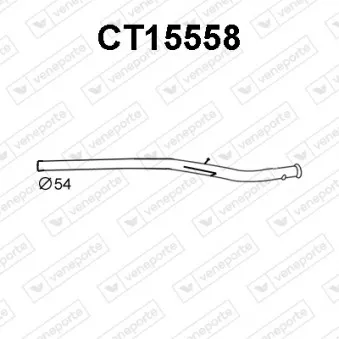 Tuyau d'échappement VENEPORTE CT15558
