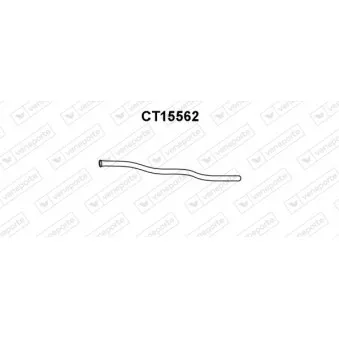 Tuyau d'échappement VENEPORTE CT15562