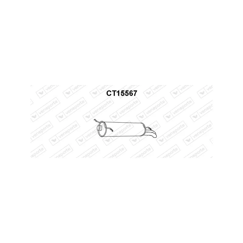 Silencieux arrière VENEPORTE CT15567