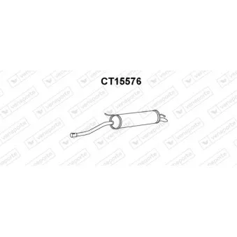 Silencieux arrière VENEPORTE CT15576