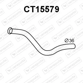 Tuyau d'échappement avant gauche VENEPORTE CT15579