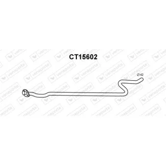 Tuyau d'échappement VENEPORTE CT15602