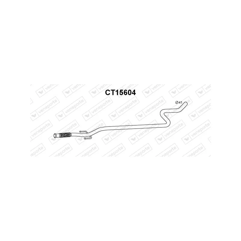 Tuyau d'échappement VENEPORTE CT15604
