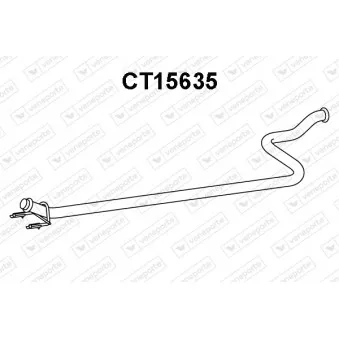 Tuyau d'échappement VENEPORTE CT15635