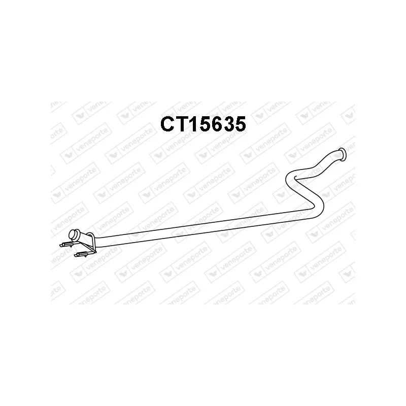 Tuyau d'échappement VENEPORTE CT15635