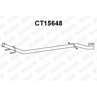 Tuyau d'échappement VENEPORTE CT15648