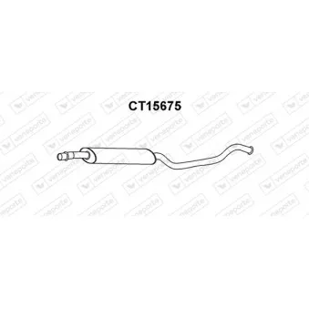 Silencieux avant VENEPORTE CT15675
