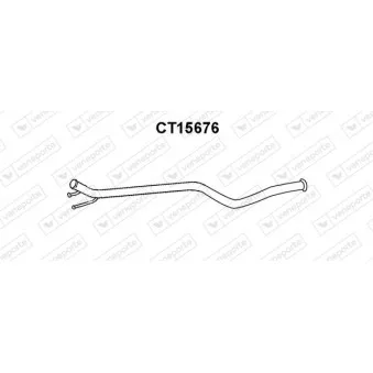 Tuyau d'échappement VENEPORTE CT15676
