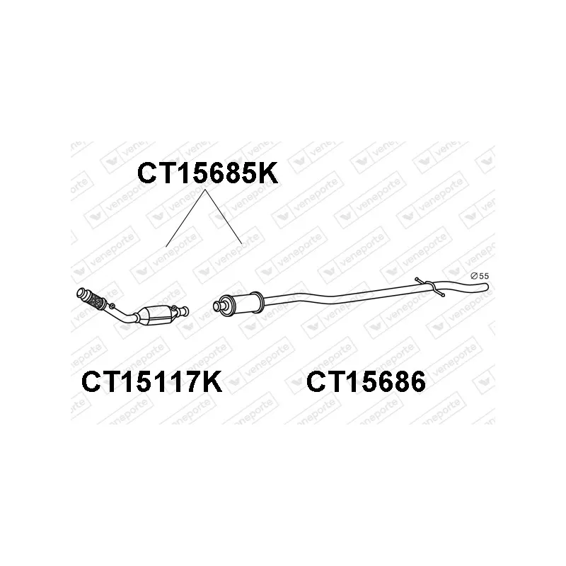 Catalyseur VENEPORTE CT15685K