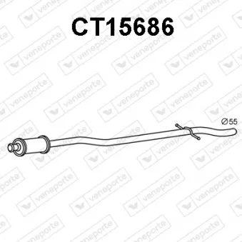 Silencieux avant VENEPORTE CT15686