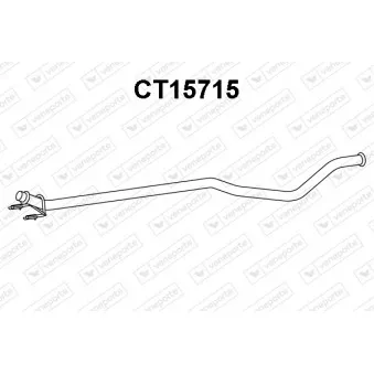 Tuyau d'échappement VENEPORTE CT15715