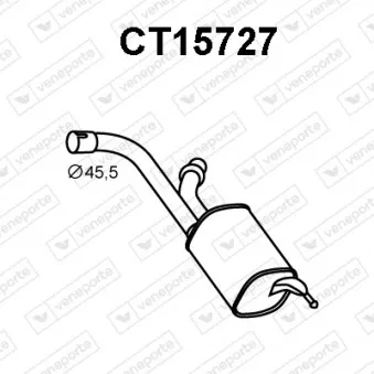 Silencieux arrière VENEPORTE CT15727