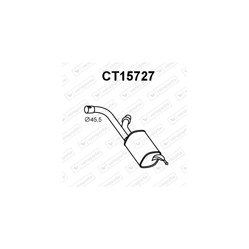 Silencieux arrière VENEPORTE CT15727