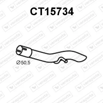 Tuyau d'échappement VENEPORTE CT15734