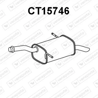 Silencieux arrière VENEPORTE CT15746