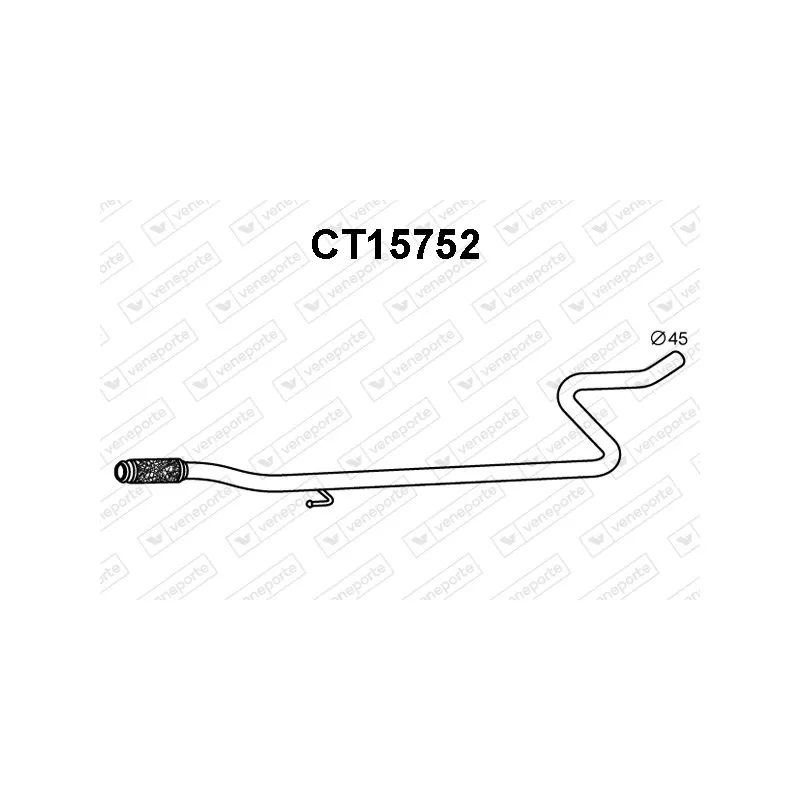 Tuyau d'échappement VENEPORTE CT15752