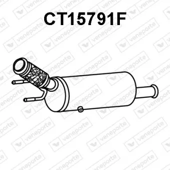 Filtre à particules / à suie, échappement VENEPORTE CT15791F