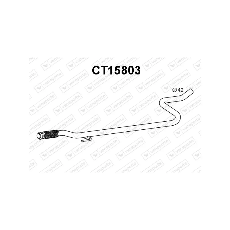 Tuyau d'échappement VENEPORTE CT15803