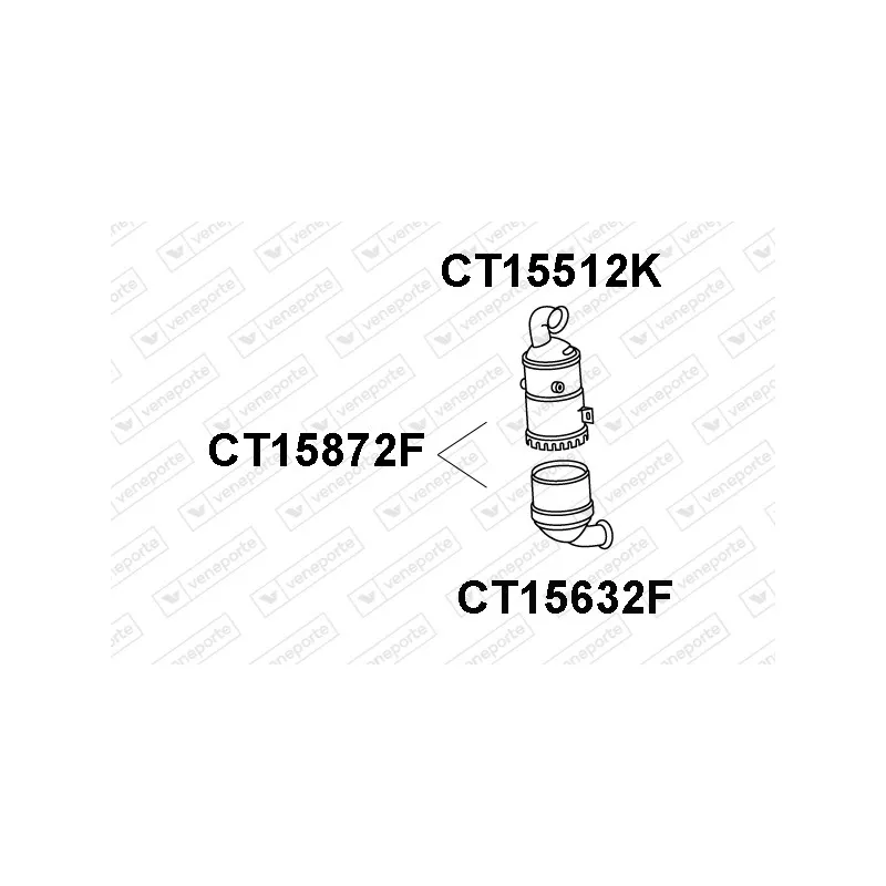 Filtre à particules / à suie, échappement VENEPORTE CT15872F