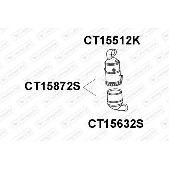 Filtre à particules / à suie, échappement VENEPORTE CT15872S