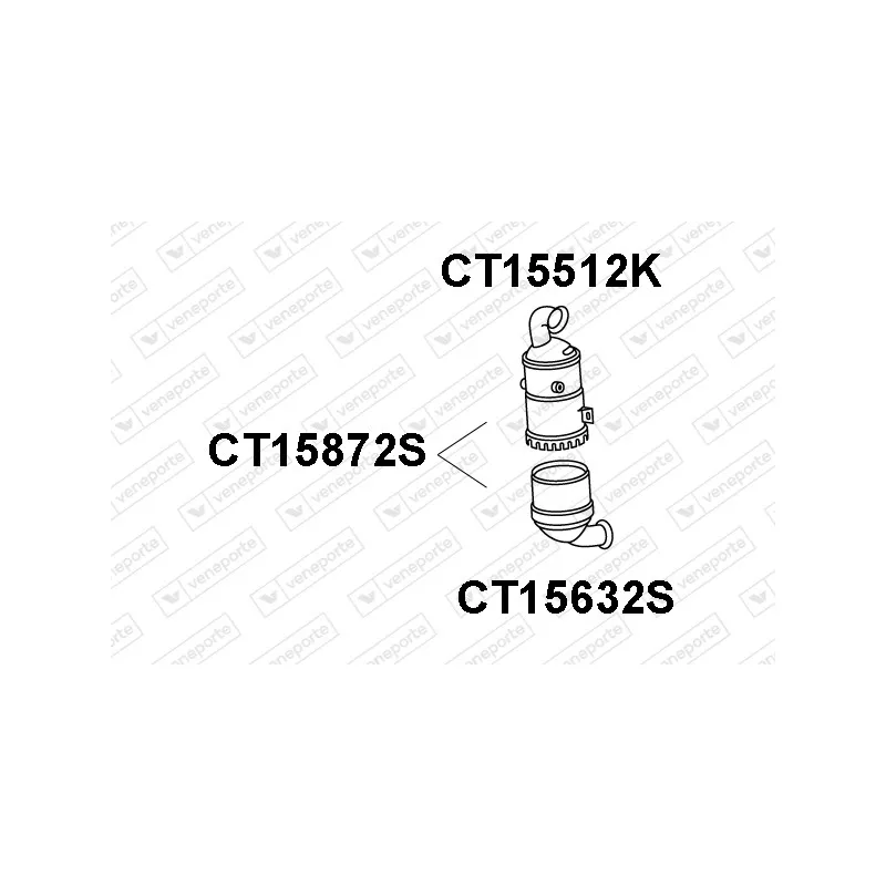 Filtre à particules / à suie, échappement VENEPORTE CT15872S