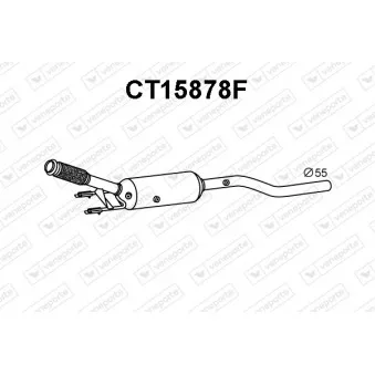 Filtre à particules / à suie, échappement VENEPORTE CT15878F