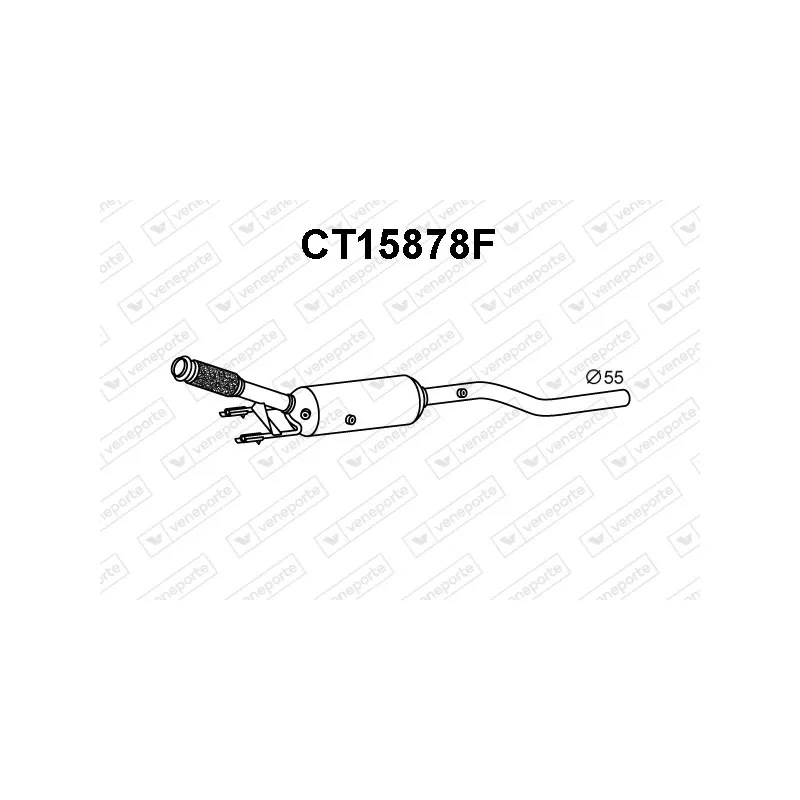 Filtre à particules / à suie, échappement VENEPORTE CT15878F