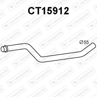 Tuyau d'échappement VENEPORTE CT15912