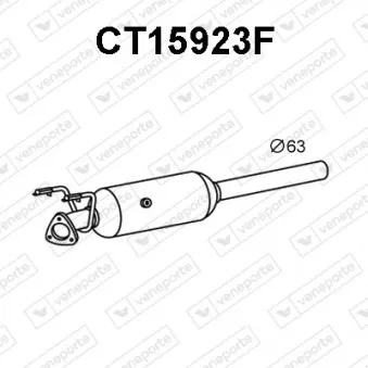 Filtre à particules / à suie, échappement VENEPORTE CT15923F