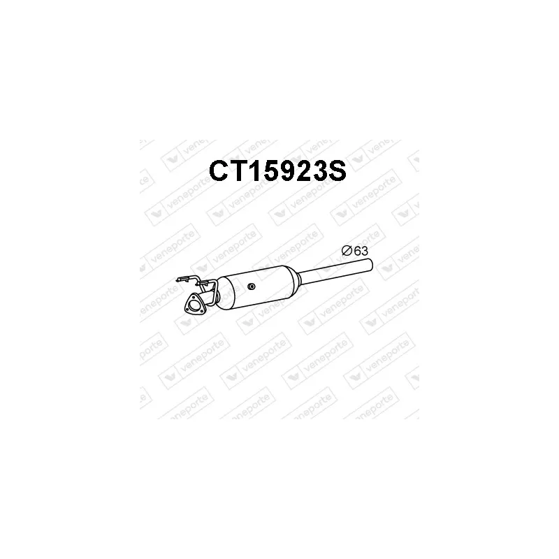 Filtre à particules / à suie, échappement VENEPORTE CT15923S