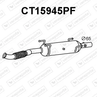 Catalyseur SCR VENEPORTE CT15945PF