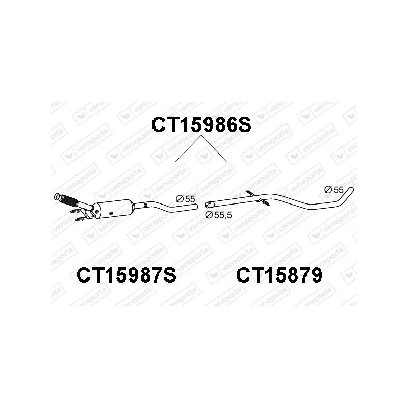 Filtre à particules / à suie, échappement VENEPORTE CT15986S
