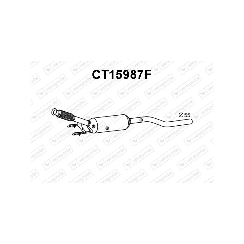 Filtre à particules / à suie, échappement VENEPORTE CT15987F