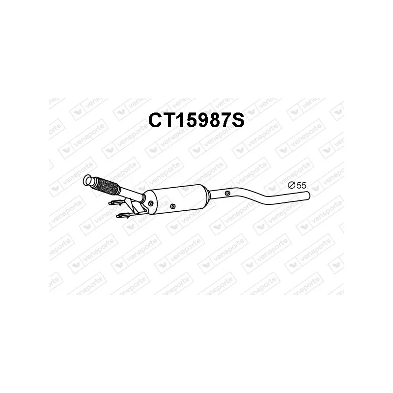 Filtre à particules / à suie, échappement VENEPORTE CT15987S