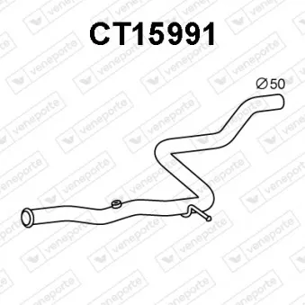 Tuyau d'échappement VENEPORTE CT15991