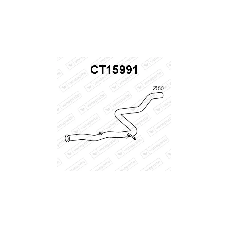 Tuyau d'échappement VENEPORTE CT15991