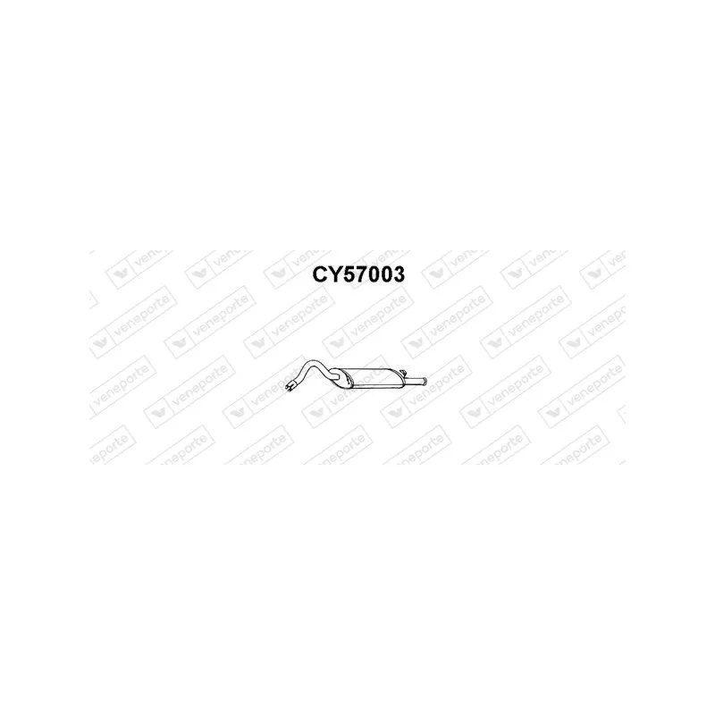 Silencieux arrière VENEPORTE CY57003