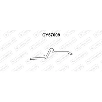 Tuyau d'échappement VENEPORTE CY57009