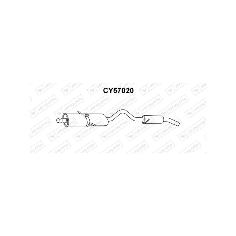 Silencieux arrière VENEPORTE CY57020